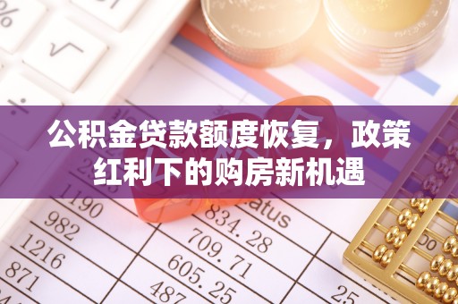 新界公积金贷款额度恢复，政策红利下的购房新机遇