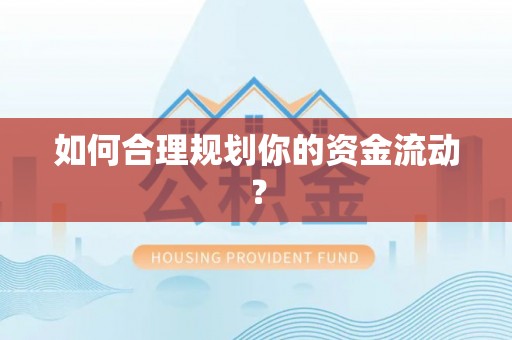 新界如何合理规划你的资金流动？