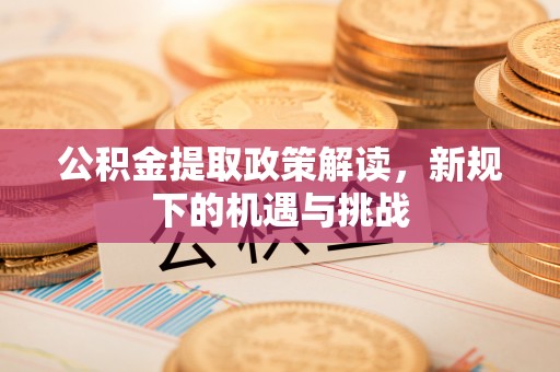 新界公积金提取政策解读，新规下的机遇与挑战