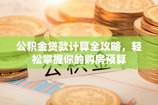 新界公积金贷款计算全攻略，轻松掌握你的购房预算
