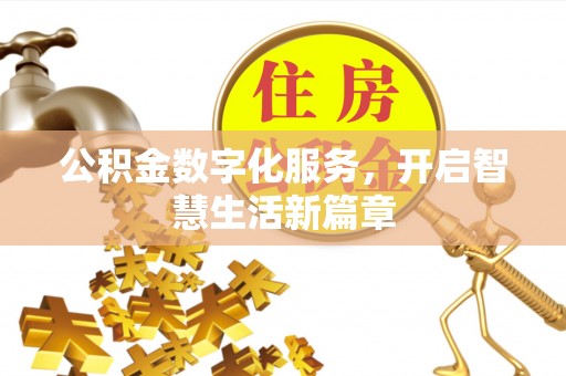 新界公积金数字化服务，开启智慧生活新篇章