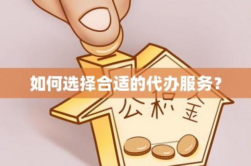 新界如何选择合适的代办服务？