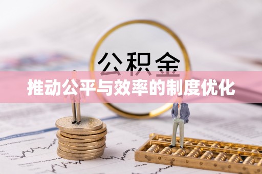 新界推动公平与效率的制度优化