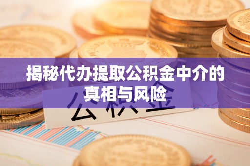 新界揭秘代办提取公积金中介的真相与风险