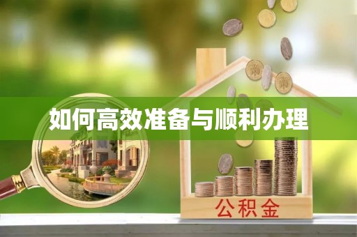 新界如何高效准备与顺利办理