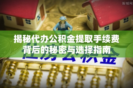 新界揭秘代办公积金提取手续费背后的秘密与选择指南
