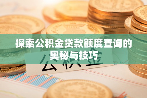 新界探索公积金贷款额度查询的奥秘与技巧