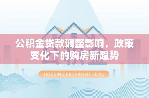 新界公积金贷款调整影响，政策变化下的购房新趋势