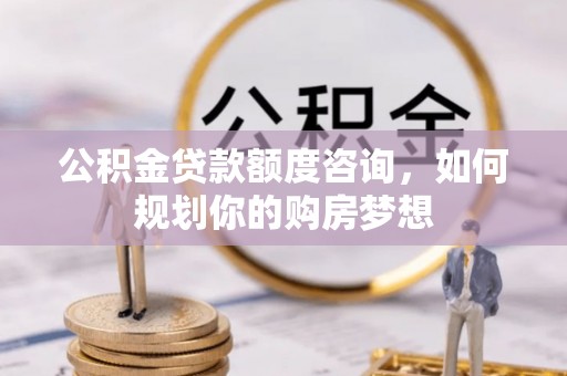 新界公积金贷款额度咨询，如何规划你的购房梦想