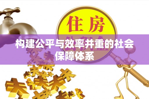 新界构建公平与效率并重的社会保障体系