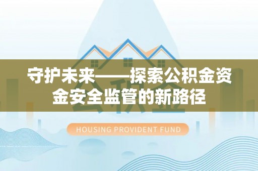 新界守护未来——探索公积金资金安全监管的新路径
