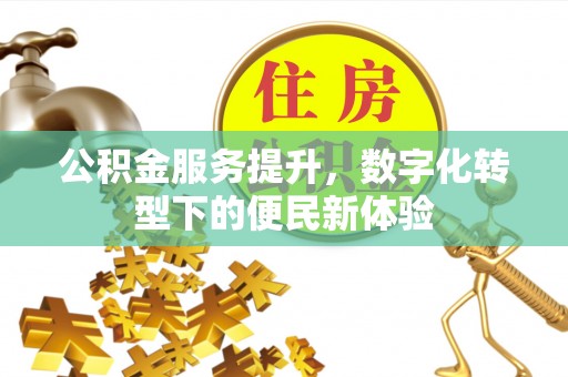 新界公积金服务提升，数字化转型下的便民新体验