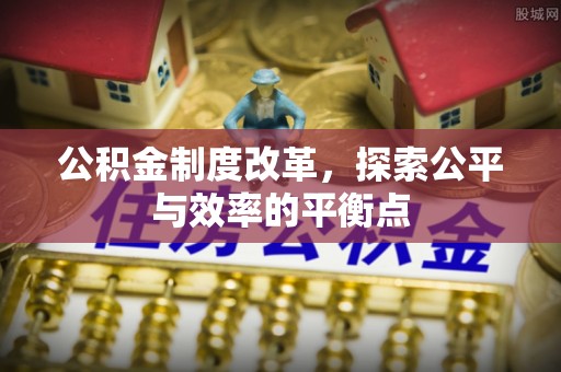 新界公积金制度改革，探索公平与效率的平衡点