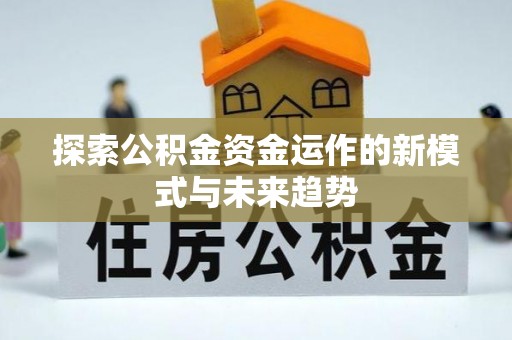 新界探索公积金资金运作的新模式与未来趋势