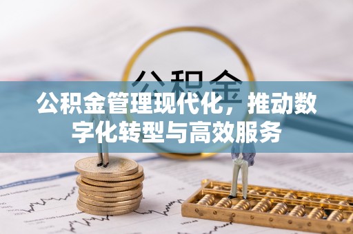 新界公积金管理现代化，推动数字化转型与高效服务