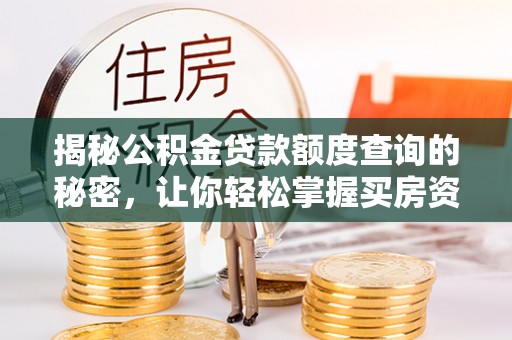 新界揭秘公积金贷款额度查询的秘密，让你轻松掌握买房资金规划