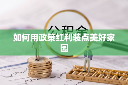 新界如何用政策红利装点美好家园