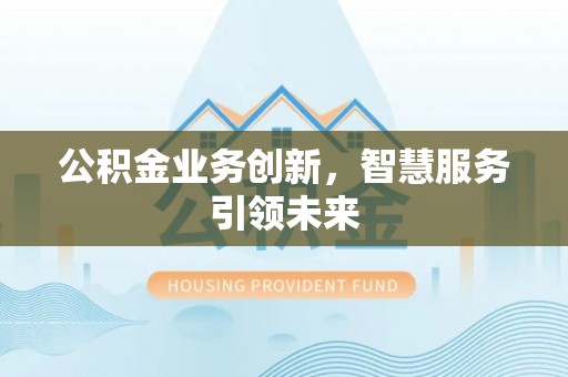 新界公积金业务创新，智慧服务引领未来
