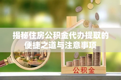 新界揭秘住房公积金代办提取的便捷之道与注意事项