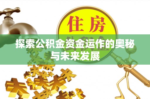 新界探索公积金资金运作的奥秘与未来发展