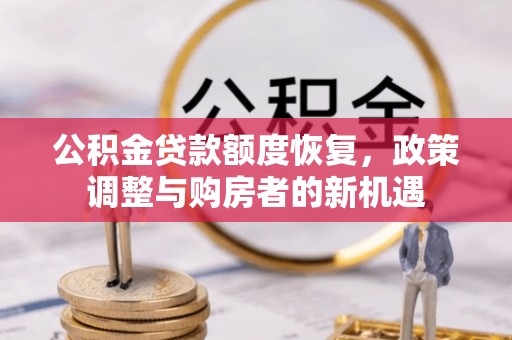新界公积金贷款额度恢复，政策调整与购房者的新机遇