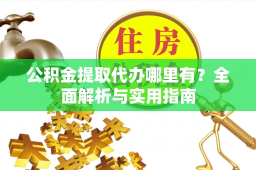新界公积金提取代办哪里有？全面解析与实用指南